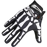 TRIWONDER Skeleton Gloves Cycling Gloves Skull Gloves for Men Women Kids for Bike Bicycle Motorcycles Sports Riding Halloween