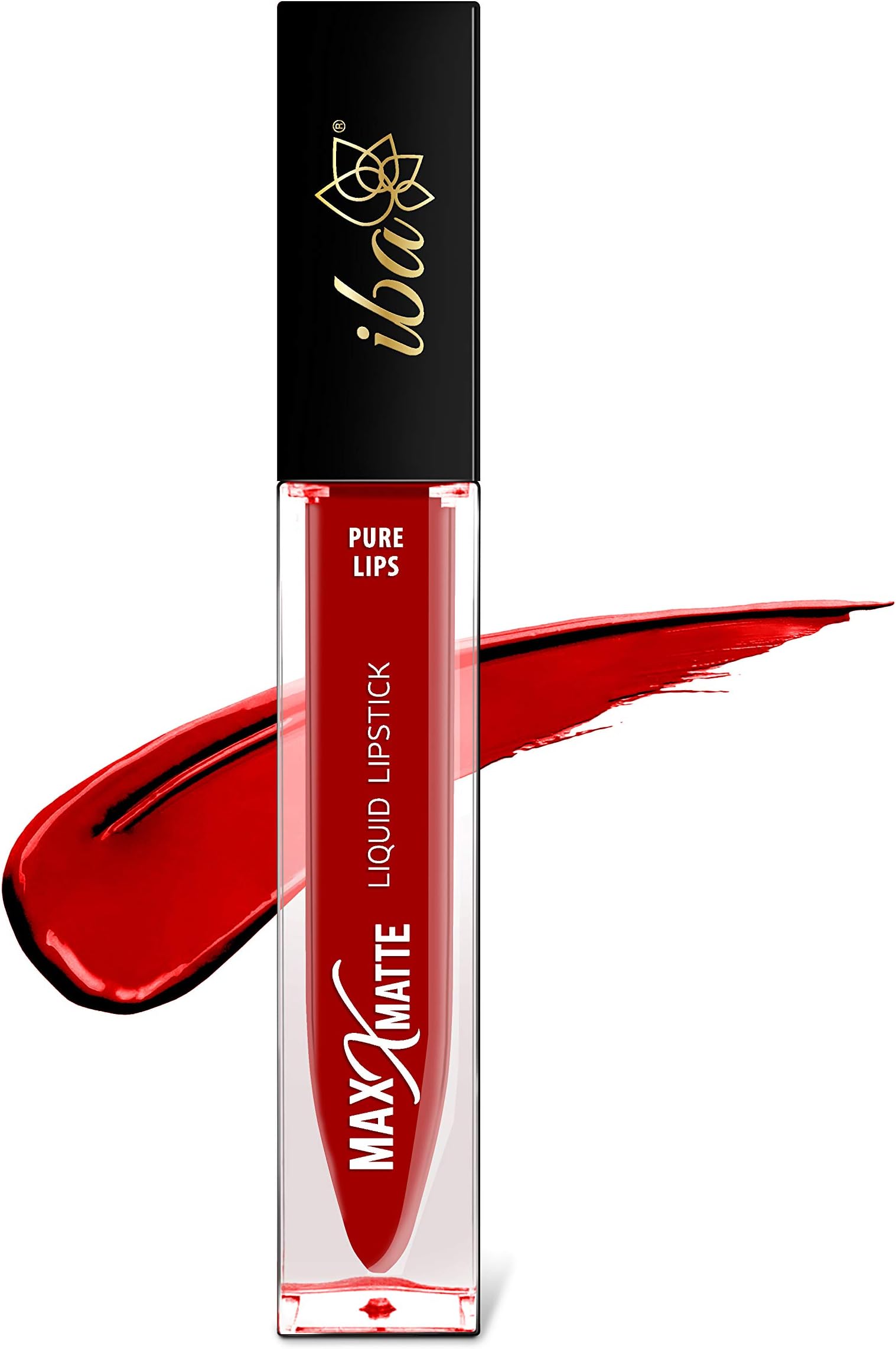 Iba Maxx Matte Liquid Lipstick, Passion Red, 6 ml l 100% Vegan & Cruelty-Free l Long Lasting l Highly Pigmented