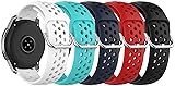 TenCloud 5Pack Soft Silicone Strap Watch Band for
