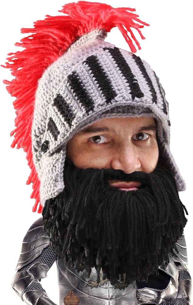 knit cap with beard