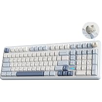 YUNZII B98 PRO 96% Wireless Creamy Mechanical Keyboard(Blue, Candy