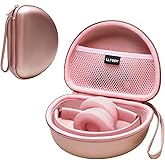 LTGEM Case Compatible with Beats Solo 4 / Studio Pro/Studio 3 / Solo 3 Wireless Bluetooth On-Ear Headphones, Rose Gold(Case Only)