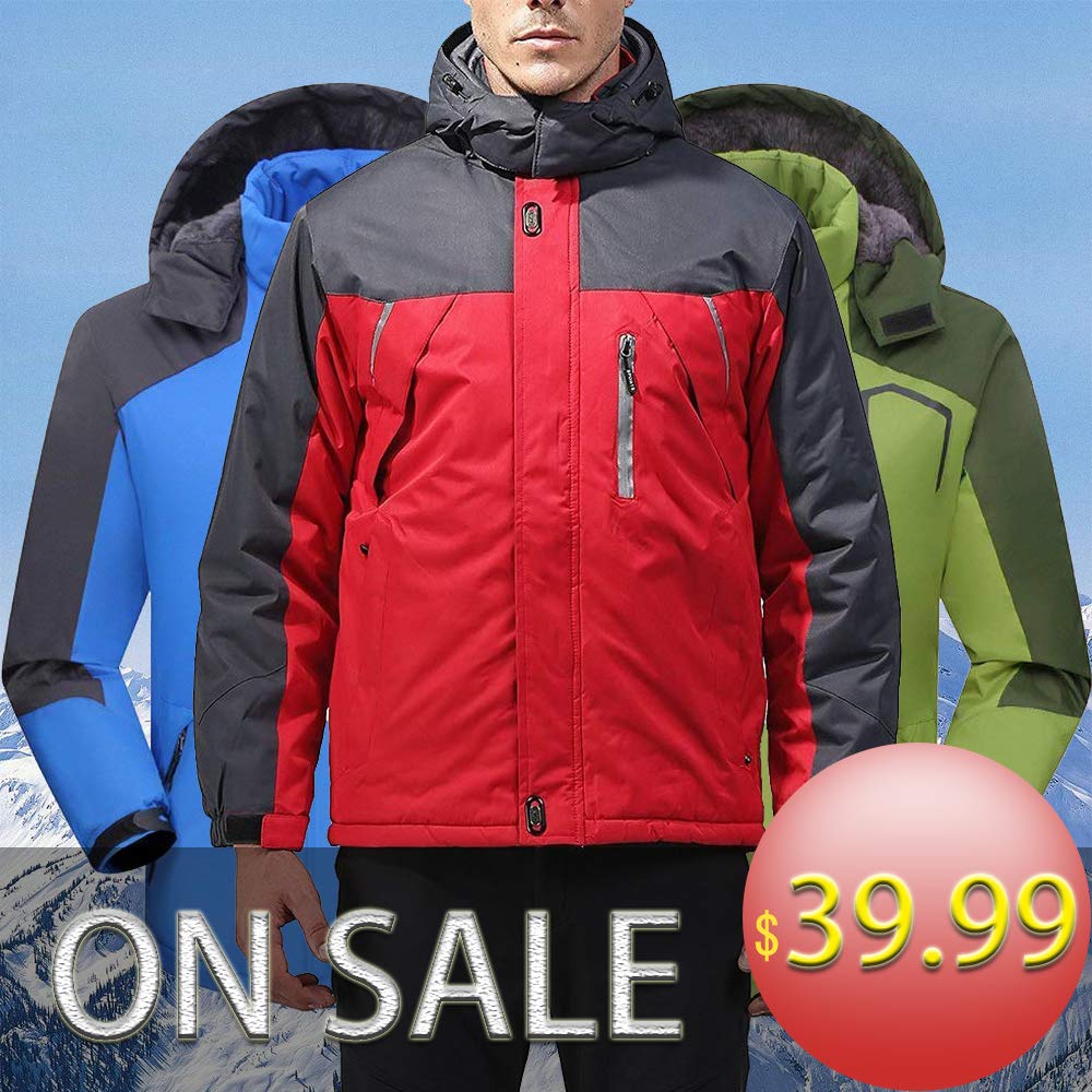 Ski Jacket Waterproof Windproof Fleece Jacket Mountain Jacket Sportswear For Men /Women Outdoors (S, Blue)