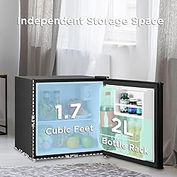 Midea MERM17S1ABB Cu.ft Mini Fridge Compact