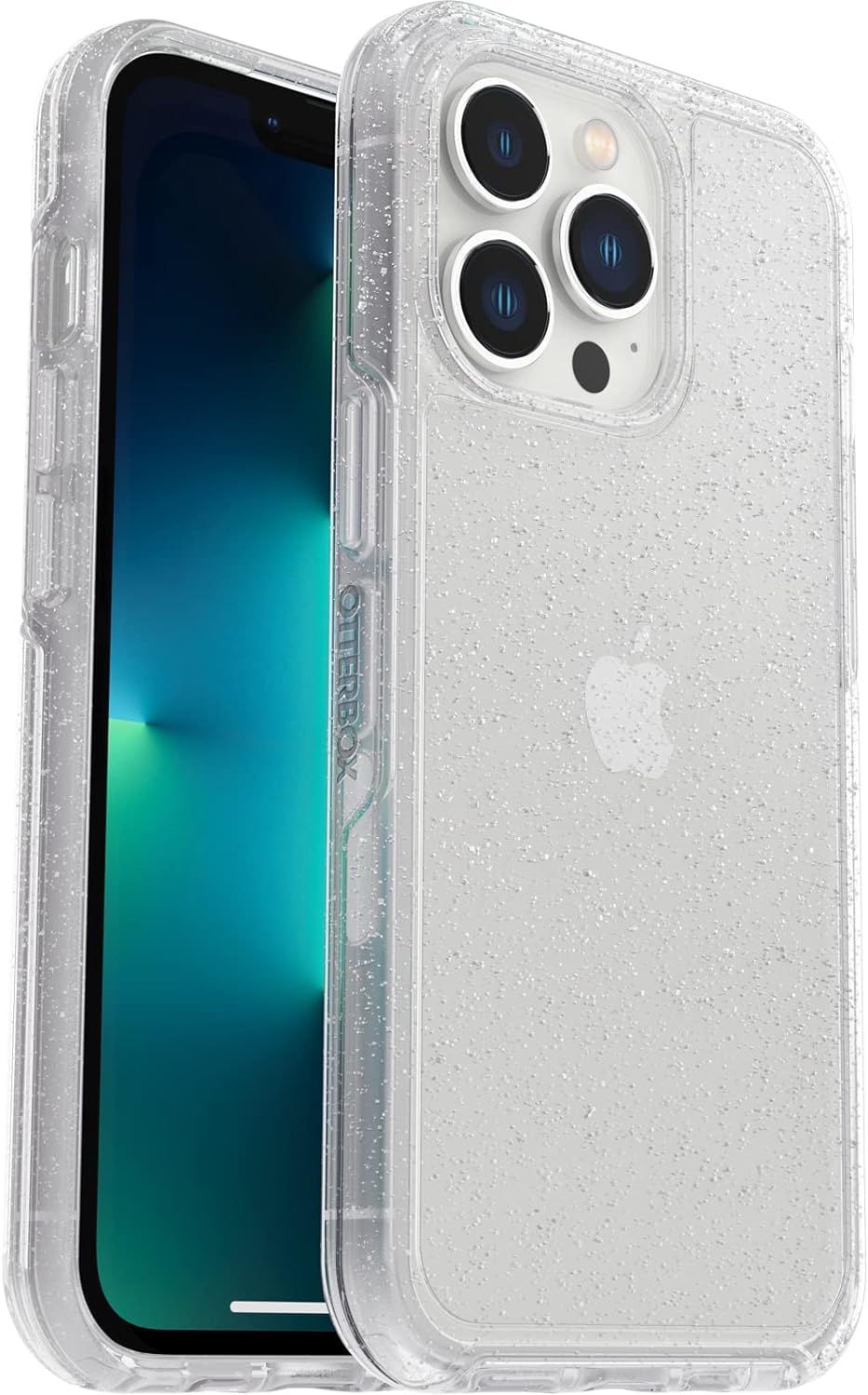 OtterBox iPhone 13 Pro (Only) - Symmetry Clear Series Case - Stardust (Clear/Glitter) - Ultra-Sleek - Wireless Charging Compatible - Raised Edges Protect Camera & Screen - Non-Retail Packaging