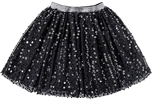 Magic Park 1-14Y Toddler Tulle Sequin Skirt Little Girl Tutu Skirts Birthday Holiday Party Girls Solid Color Short Skirt
