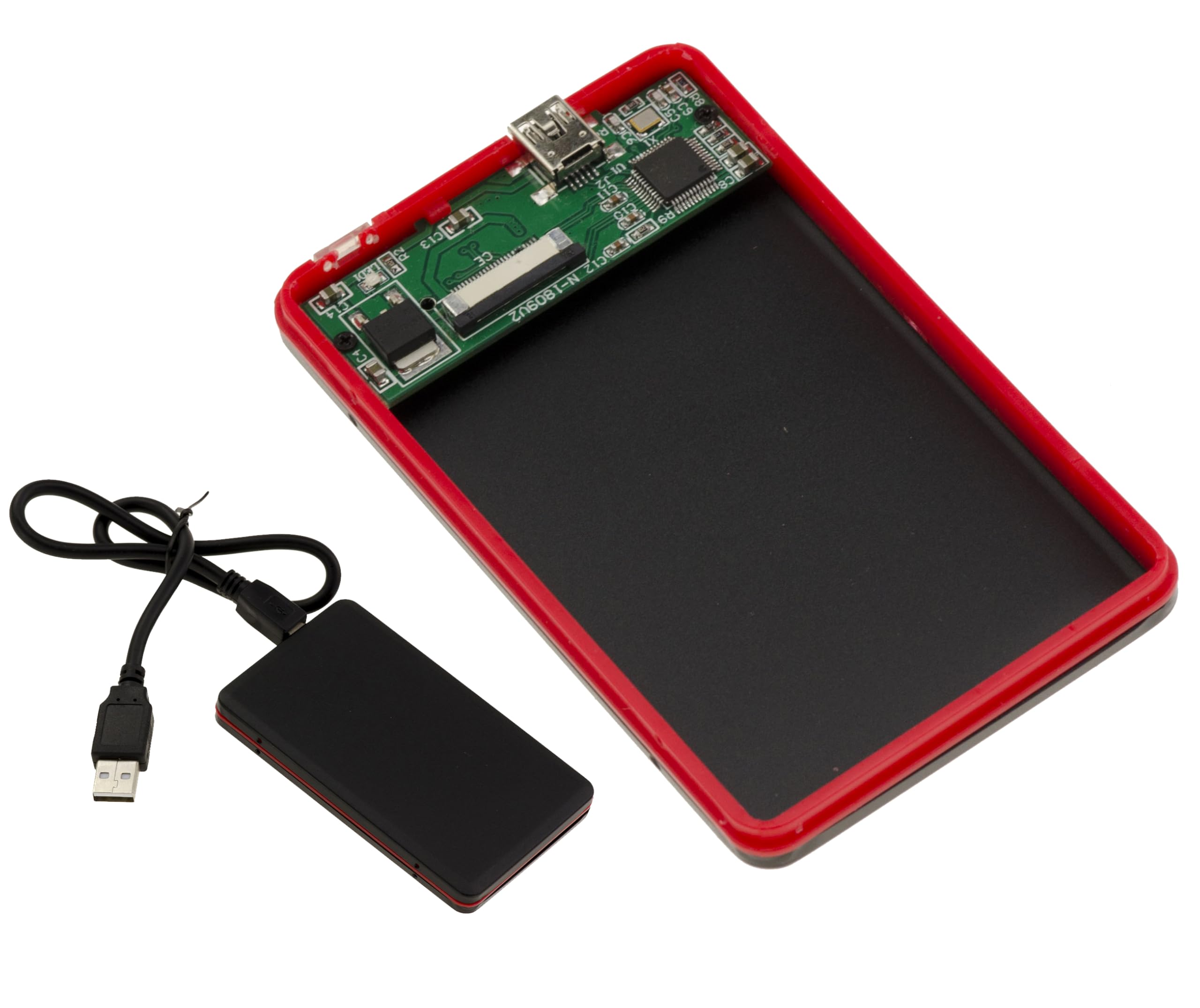 KALEA-INFORMATIQUE External USB enclosure for TOSHIBA, SAMSUNG or HITACHI 1.8 24-wire LIF hard disks. With LIF ribbon, USB3 5G link. Compatible with MAC disks