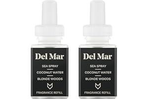 Pura & Guy Fox Home Scent Refill - Smart Home Air Diffuser Fragrance - Up to 120-Hours of Premium Fragrance per Refill - Household & Apartment Essential - Clean Diffuser Fragrance - 2 Pack, Del Mar