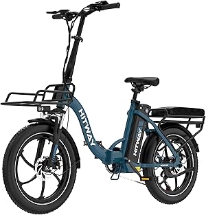 HITWAY E Bike, Ebike mit 250W Motor, Elektrofahrrad 20 Zoll, E-Bike mit 70-150km Reichweite, 7-Gang, APP-Steuerung, faltbar, IP54 wasserdicht, Pedelec