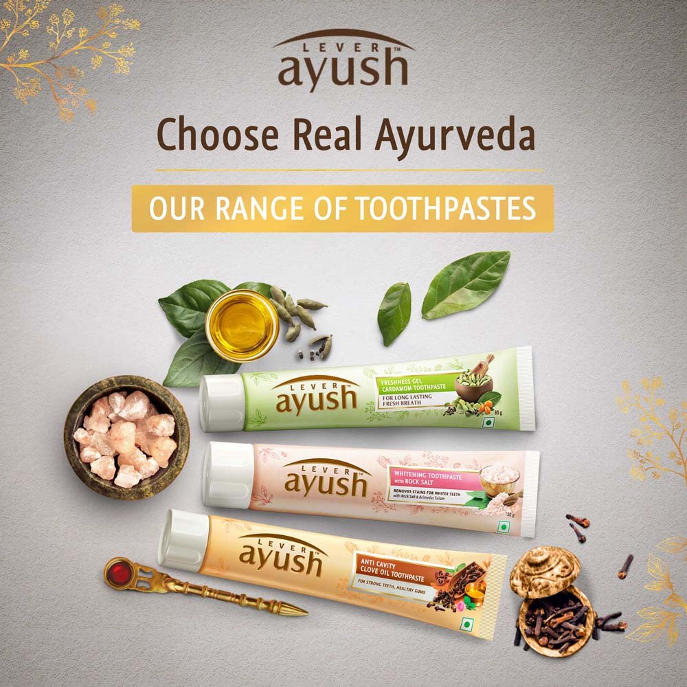 Ayush Whitening Toothpaste 80 g (Rock Salt) Buy Online in UAE