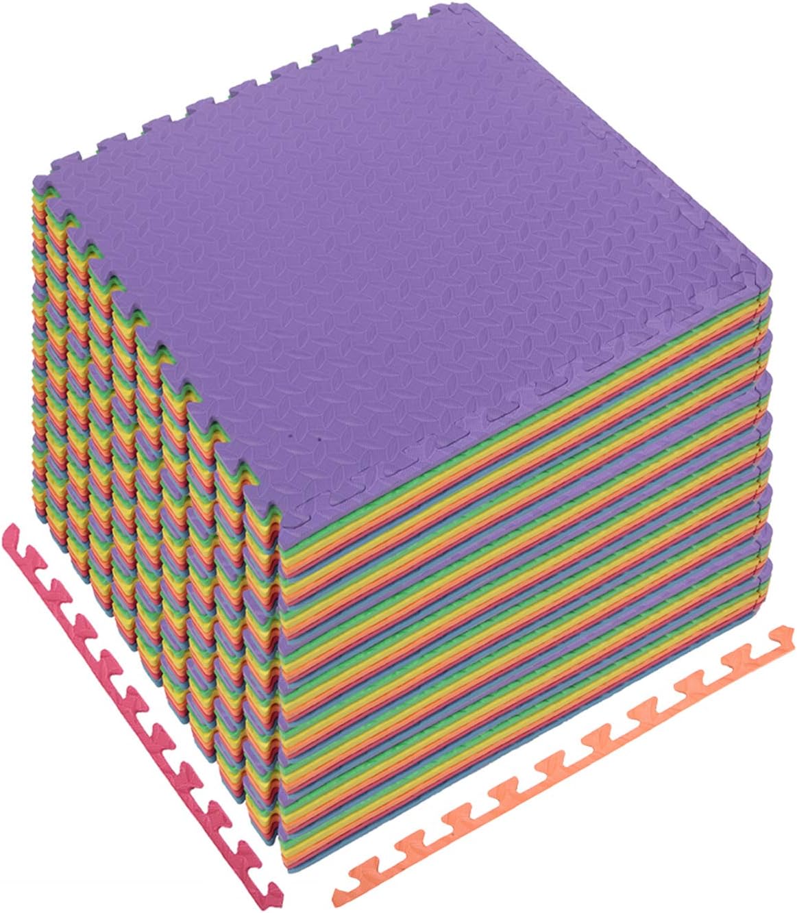 Wesoky Puzzle Exercise Mat with EVA Foam Interlocking Tiles