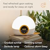 Lumie Bodyclock Rise 100 LED Light Alarm Clock Sunrise Sunset White NBCKE-2000 view 2