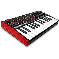 Akai Professional MPK Mini MK3 - 25 Key USB MIDI Keyboard Controller With 8 Backlit Drum Pads, 8 Knobs, Music Production Soft