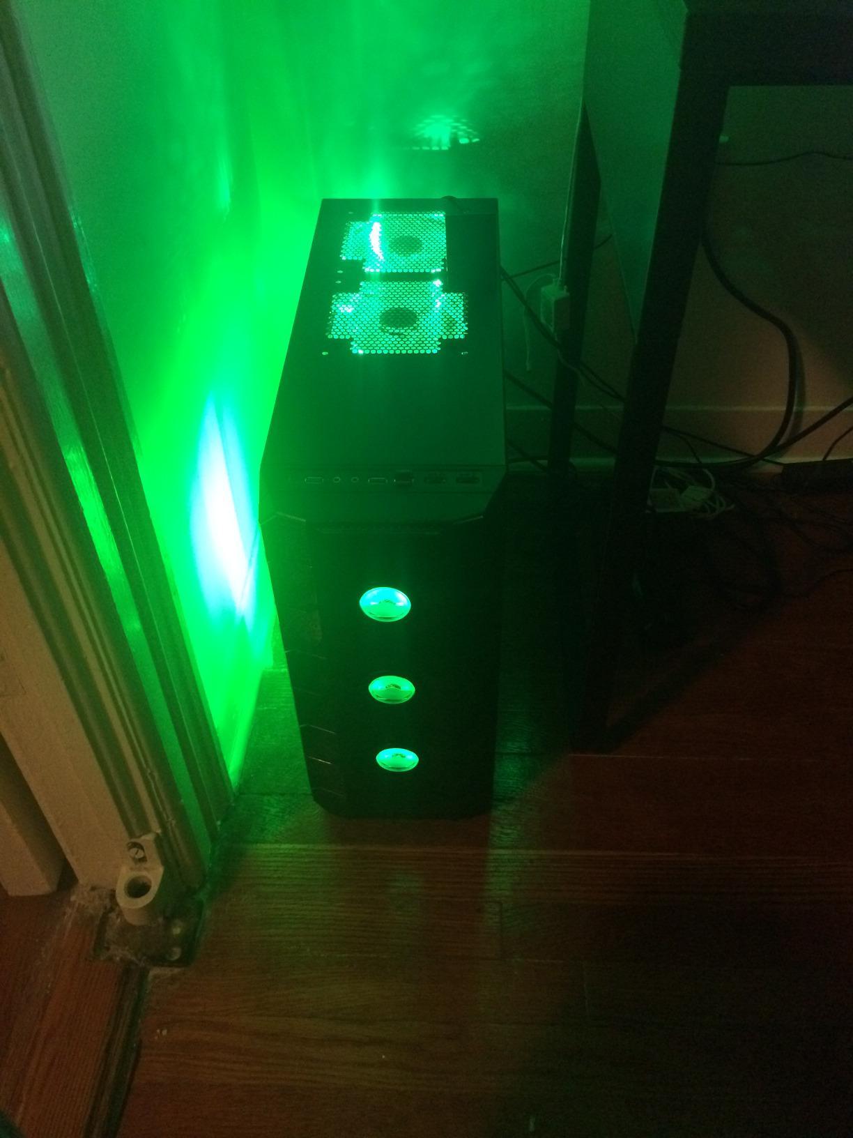 Apevia ATX Mid Tower PC Gaming Case with 5 Fans, Large Side Window, USB2.0,USB3.0, HD Audio