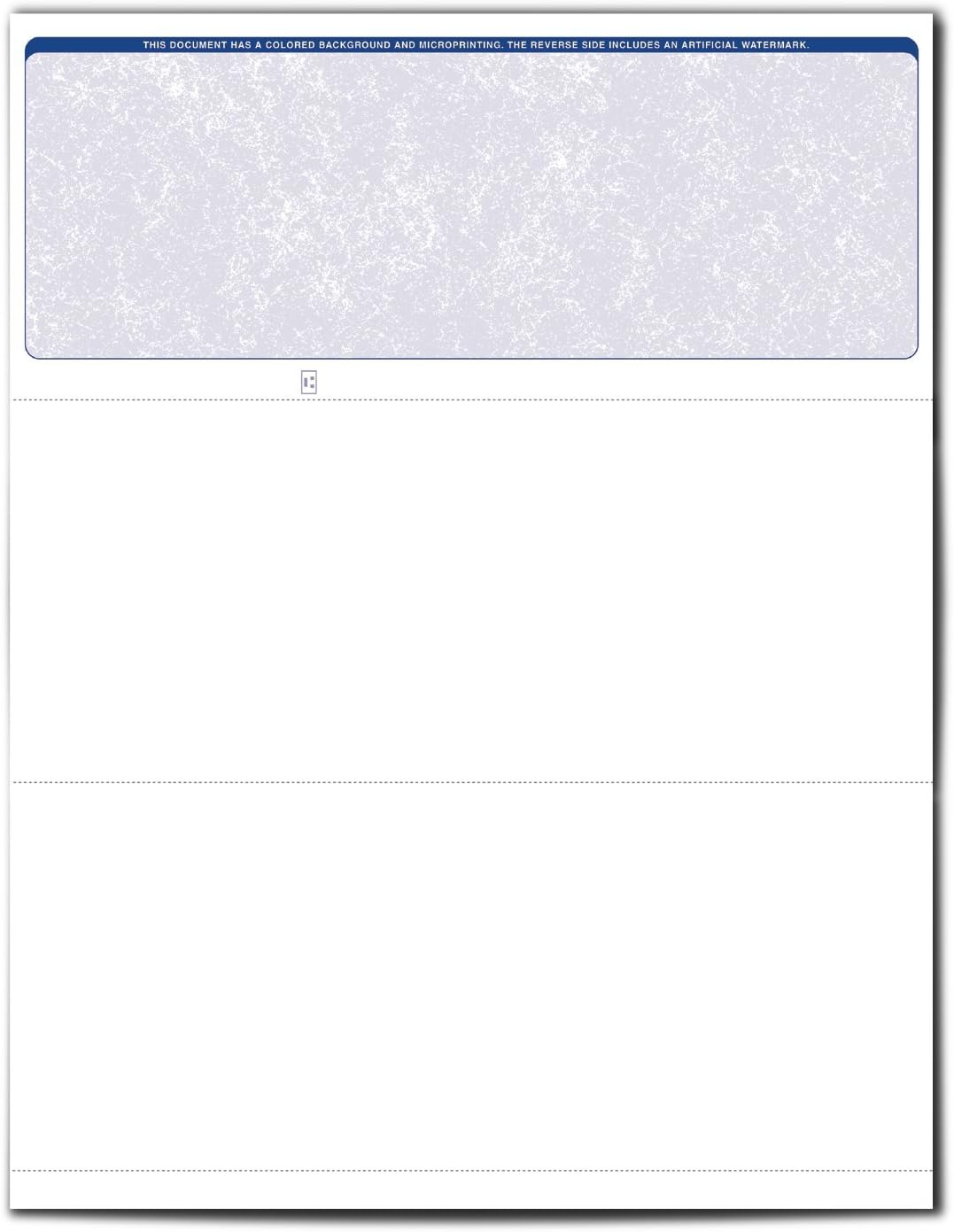 VersaCheck 10BC01-01245-5 Security Business Check Refills: Form #1000 Business Voucher - Blue - Classic - 250 Sheets: Office Products