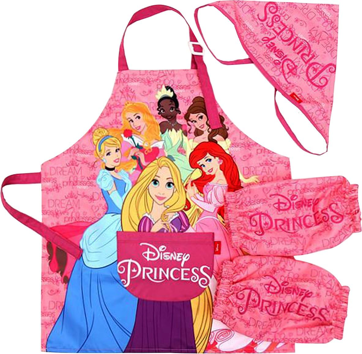 Amazon ディズニー Disney キャラクター シリーズ 子供用 エプロン 腕カバー 三角巾 Set Small Princesses 並行輸入品 エプロン オンライン通販