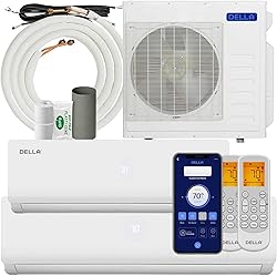 DELLA 36K BTU ODU 2 Dual Zone 12000 18000 BTU Wifi