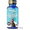 Cat Dental Care & Bad Breath Remedy, Natural Oral Health for Cats Teeth, Mouth, Gums, Daily Cat Breath Freshener, Plaque and 