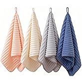 LMMINBZ 4PCS Microfiber Hand Towels for Bathroom Christmas Decorations Quick Dry Small Towel Set Bathroom Kitchen 14 x29.6inch