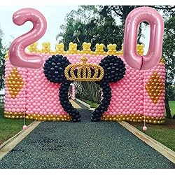 TONIFUL 40 Inch Light Pink Large Numbers Balloons
