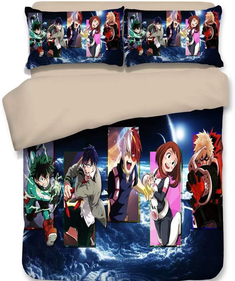 FJMM Fancrout Duvet Cover Set 3D Printed Quilt Bed Set Bedding Sets Soft for Boys Teens Adult Gift 1 Bed Cover + 2 Pillowcases (No Comforter)