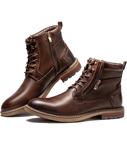 Amazon.com | Broken Homme Mens James Boot Green Casual Dress  display picture 3