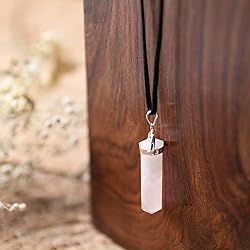 Rose Quartz Necklace - Crystal Pendants - Crystal