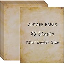 vintage paperさま　ご確認用 80 Sheets Vintage Paper, 8.5