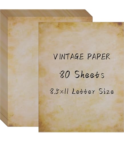 Amazon.com : Reskid 50-Pack of Vintage Antique Stationery