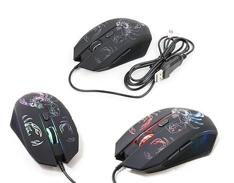Maus für Gaming für Acer Aspire E-15 E5 – 521, Aspire F5 – 571, Aspire F Series und Aspire R 15 kabelgebunden USB mit LED und