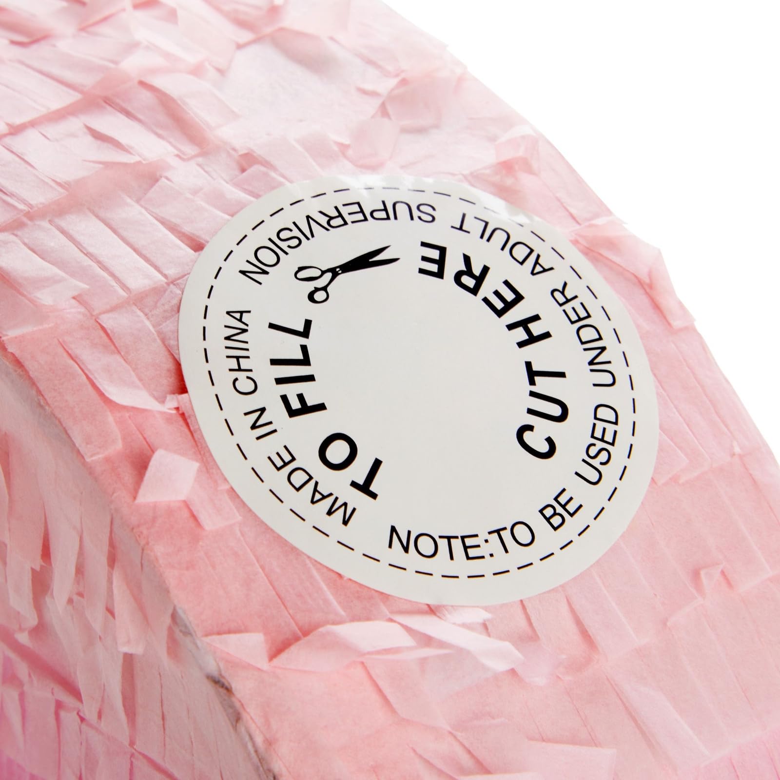 Sparkle and Bash Pink and Gold Ombre Pull String Heart Pinata - Ideal for Birthday Party Decorations & Supplies, Quinceanera, Valentine's Day (16 x 13 x 3 In Pull String Pinata, Small)