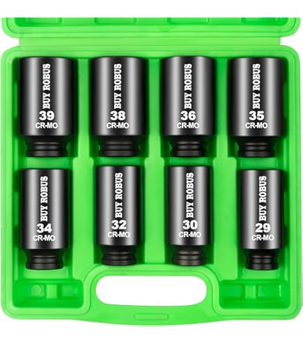 Amazon.com: Axle Nut Impact Socket Set, 1/2