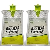 RESCUE! Big Bag Fly Trap – Disposable, Outdoor Use - 2 Traps