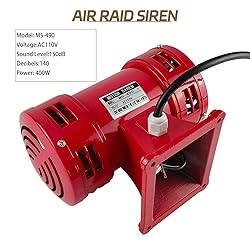 AeKeatDa Raid Siren,110V Siren Alarm 150db