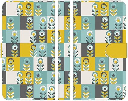 Amazon Co Jp Ruuu Huawei Nova Lite 3 手帳型 スマートフォン スマホ ケース カバー 花柄 北欧 北欧柄 タイル柄 マス目柄 ガーリー 花 フラワー レディース 大人可愛い おしゃれ 家電 カメラ