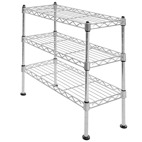 Seville Classics She05105zb Ultrazinc 3 Tier Cabinet Organizer