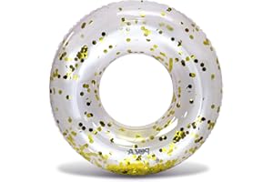 CoTa Global Inflatable Pool Float Tube Confetti Premium Swim Ring Heavy Duty Vinyl Flotation Pool Floats Toy for The Beach, Party, Vacation, UV Resistant - Pool Party