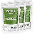 Purity Natural Beauty Certified Organic He Shou Wu - Large 5oz Bag of 30:1 Concentrated-Fo-ti - Organic Foti Extract- Fo ti He Shou Wu Organic (Pack of 3-15 Ounces)