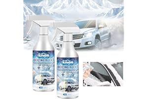 Xing Chen Hai Yang 2 Pcs Deicer Spray for Car Windshield,De Icer for Car Windshield,Multi-Purpose Ice Remover Melting Spray 60ml,Fast Ice Melting Spray for Removing Snow, Ice and Frost
