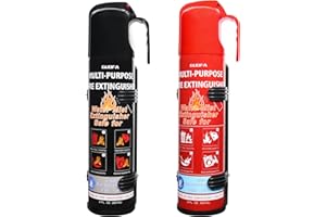 LEYANNY Fire Extinguisher for Home, 2 Pack Portable Fire Extinguishers with Mount, Vehicle Extinguisher for Office, Boat, Car, House, Kitchen, Suitable for A, B, C, K Fire Types