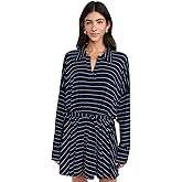 Norma Kamali Women's Super Oversized Shirt Flared Mini Dress
