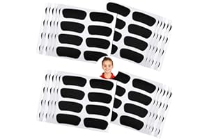 Marspark 100 Pairs Eye Black Baseball Stickers Black Under Eye Sports Softball Face Paint Breathable Eye Strips for Game Day