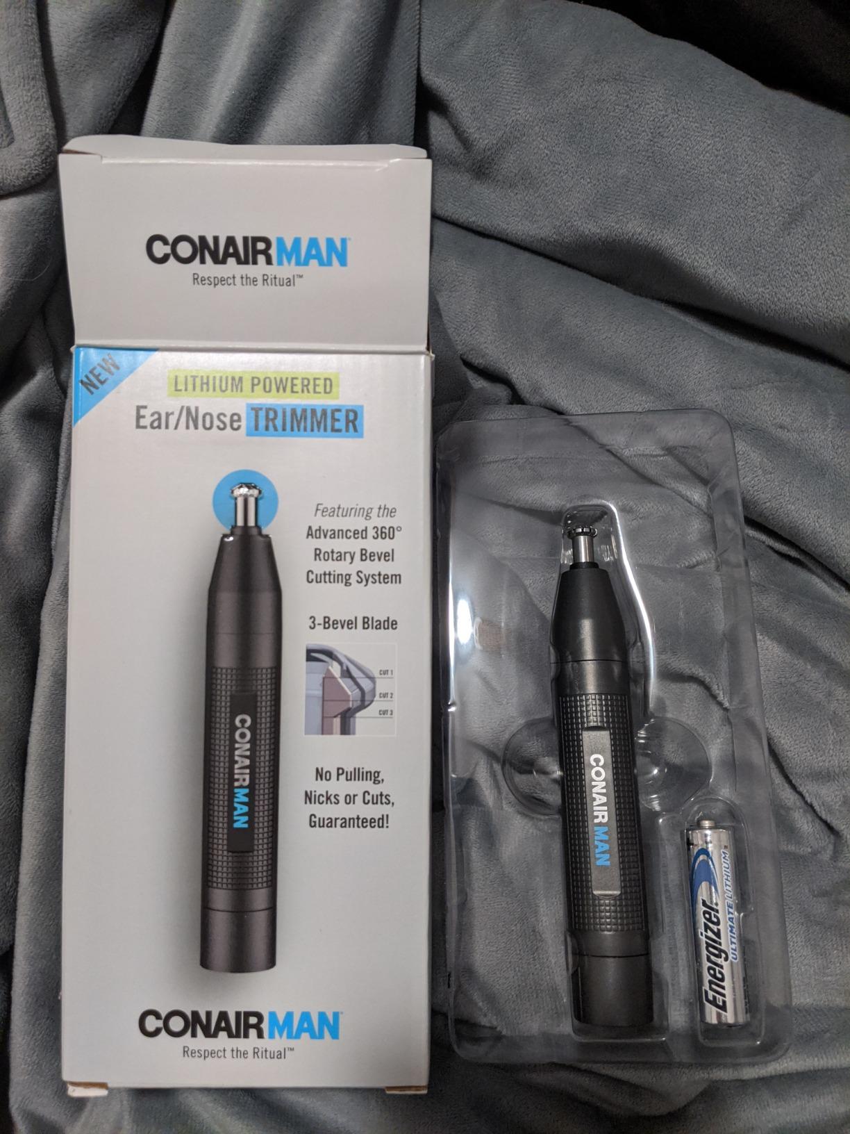 6/mo Finance ConairMAN BatteryPowered Ear and Nose Hair Trimmer