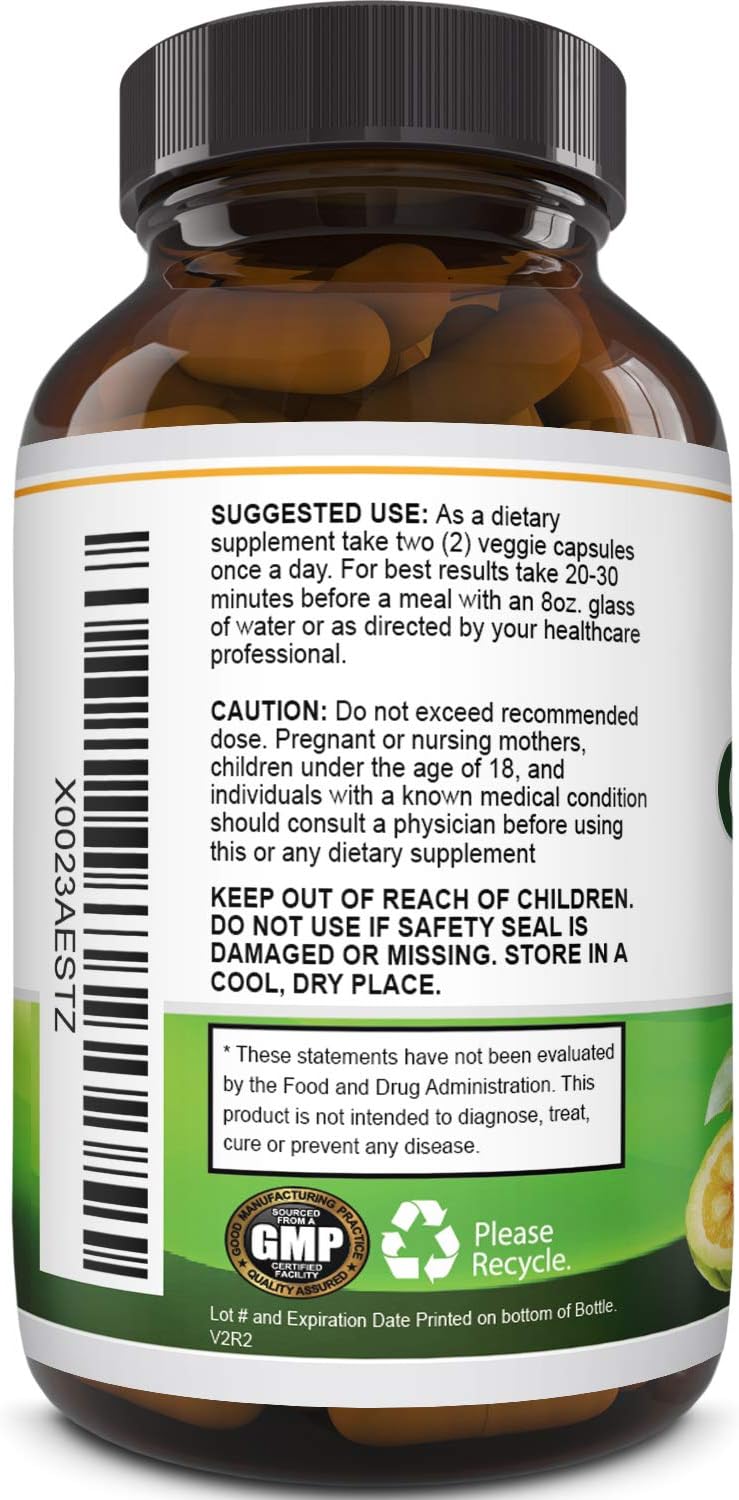 Garcinia Cambogia with 95% HCA Weight Loss Supplement - Best Fast Acting Fat Burner and Natural Carb Blocker Diet Pills - Pure Garcinia Extract Appetite Suppressant for Men & Women: Health & Personal Care