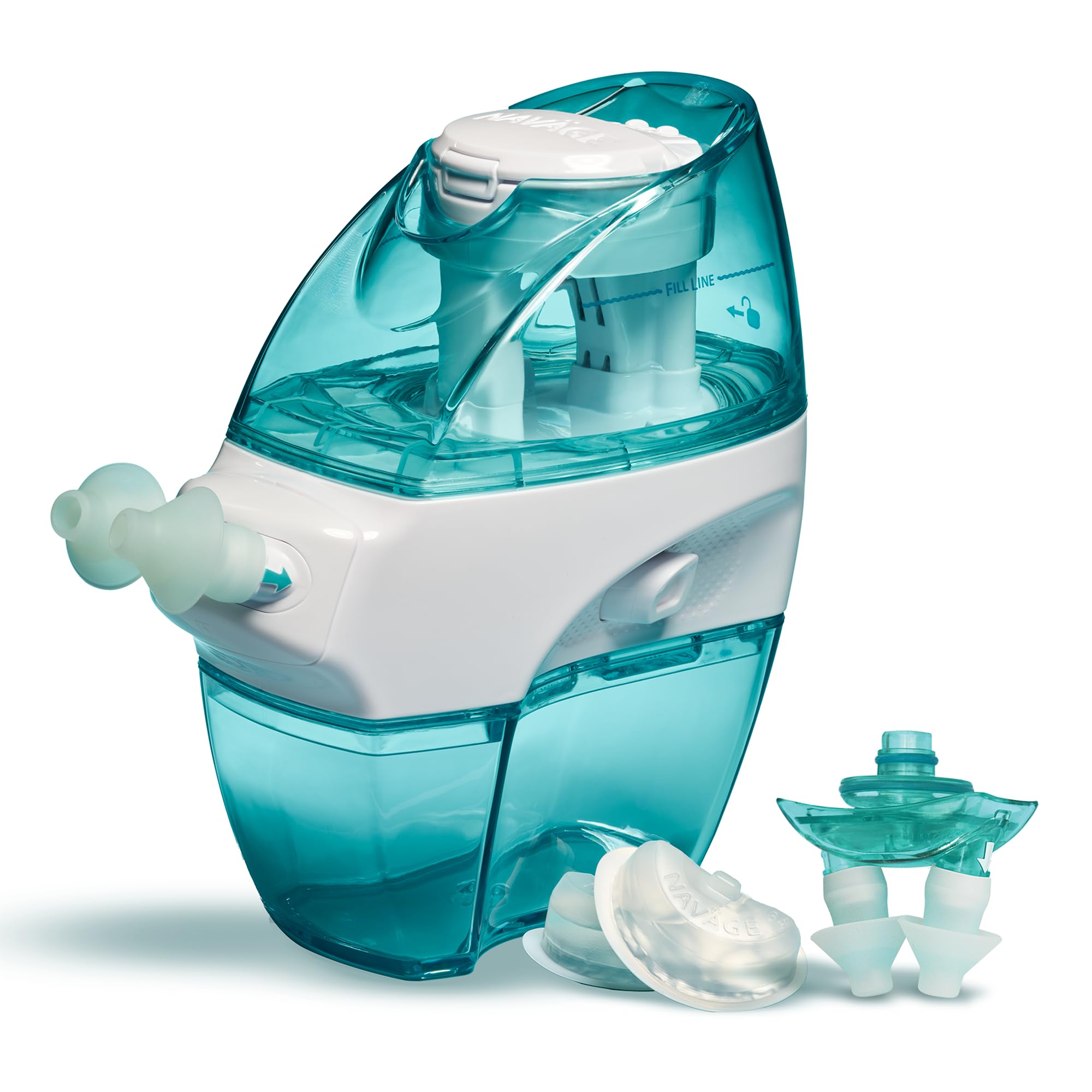 Navage Nasal Dock-Nose Pillow Combo: Teal Nasal Dock and Standard Nose Pillows