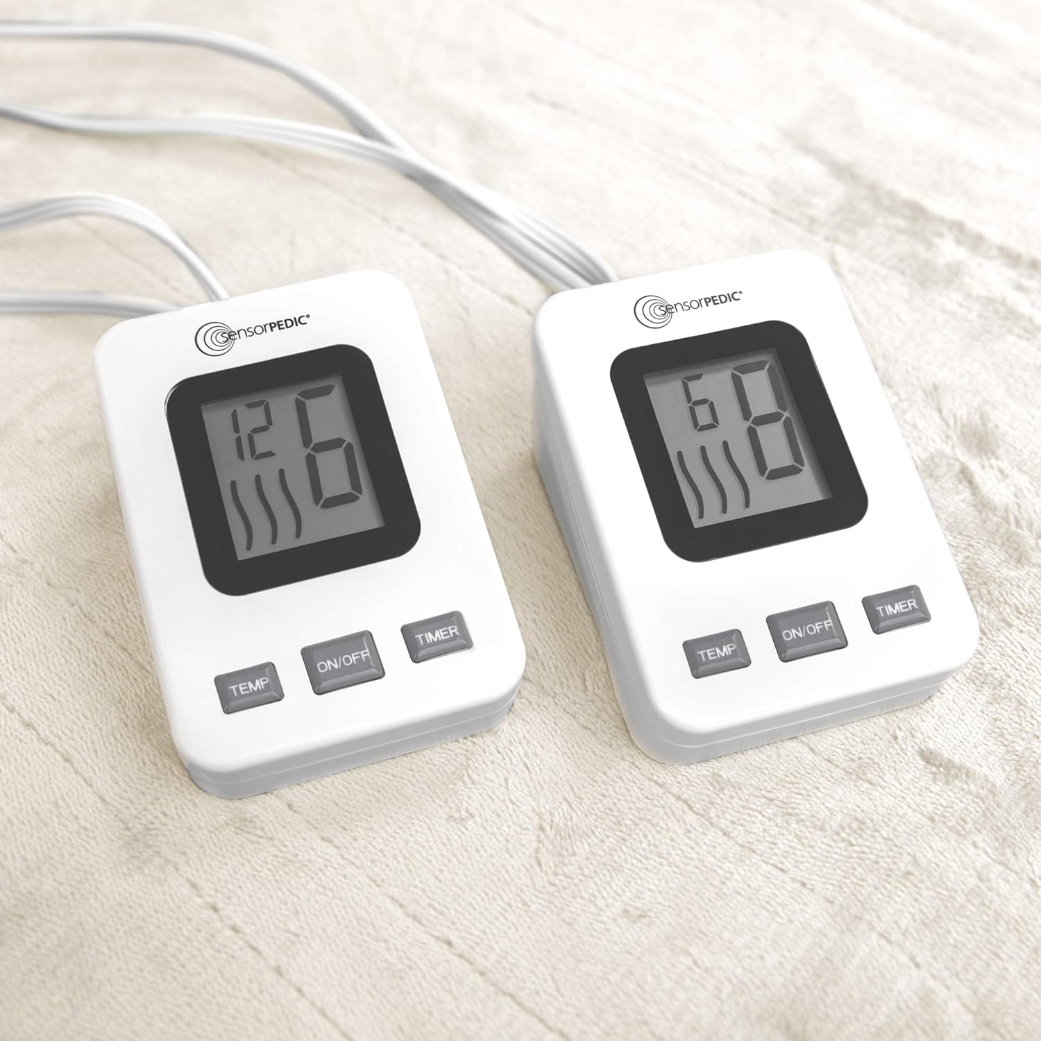 SensorPedic Heated Electric Blanket with SensorSafe, King, Ivory: Home & Kitchen