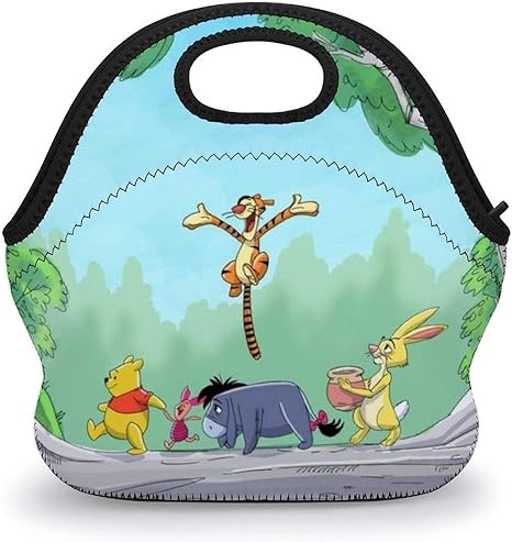 Amazon くまのプーさん ランチバッグ 大容量 グッズ 雑貨 保冷 保温 防水 収納 アニメ キャラクター 男の子 女の子 通勤 通校 子供用 ランチバッグ ランチ巾着 ランチベルト オンライン通販