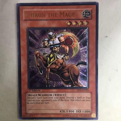 Amazon 遊戯王賢者ケイローンアジア版アルティメットレア亜版レリーフアルティメット英語版亜1st地属性fet Ae021究極 おもちゃ ホビー