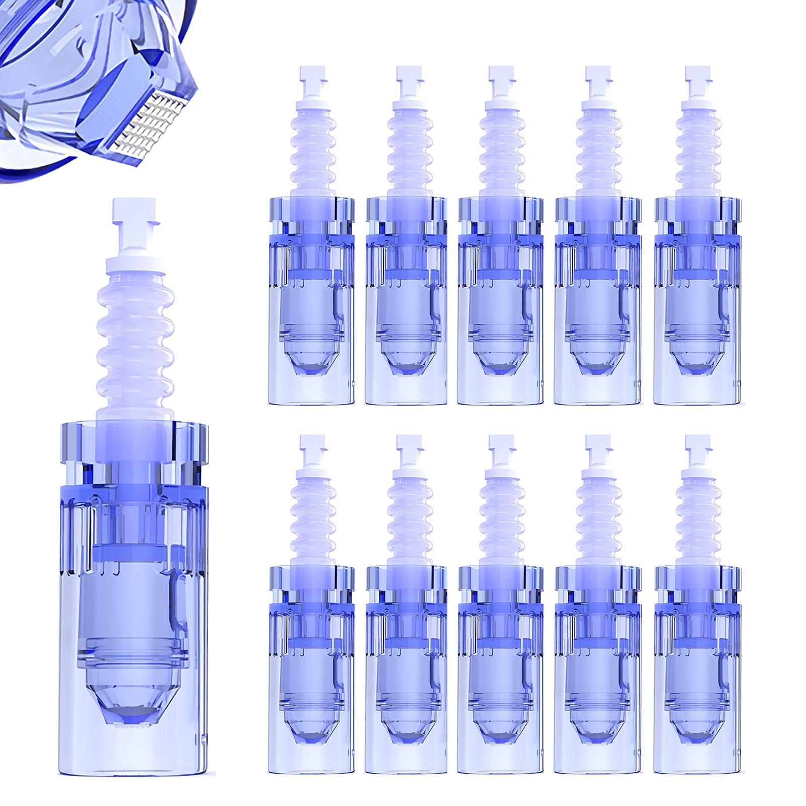 Dr.pen Ultima A6s Nano-3D, Replacement Cartridges for Dr.pen Microneedling Pen A6 Model, Authentic Disposable Replacement Cartridges (Nano-3Ds, 10Pcs)