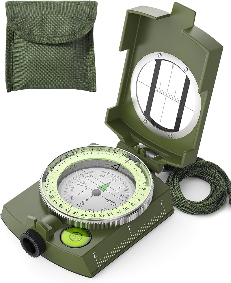 Sportneer Compass Waterproof Shockproof Hiking Navigation with Lanyard